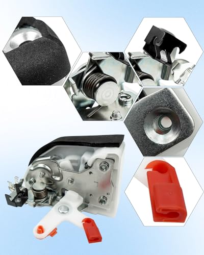 Image of Front Left Driver Side Door Lock Latch Actuator Assembly Fit for Jeep Wrangler TJ SE Sport 2.5L Sahara X Sport 4.0L 1997 1998 1999 2000 2001 2002, Replace 55075991AE 055075991