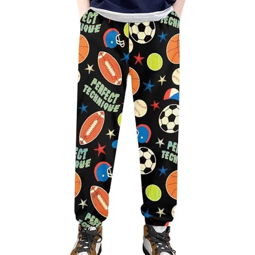 Boys Pants Cool High Waist Sports Pants with Pockets School Gym Jogger Pants Soft Lightweight Casual Sweatpants3
