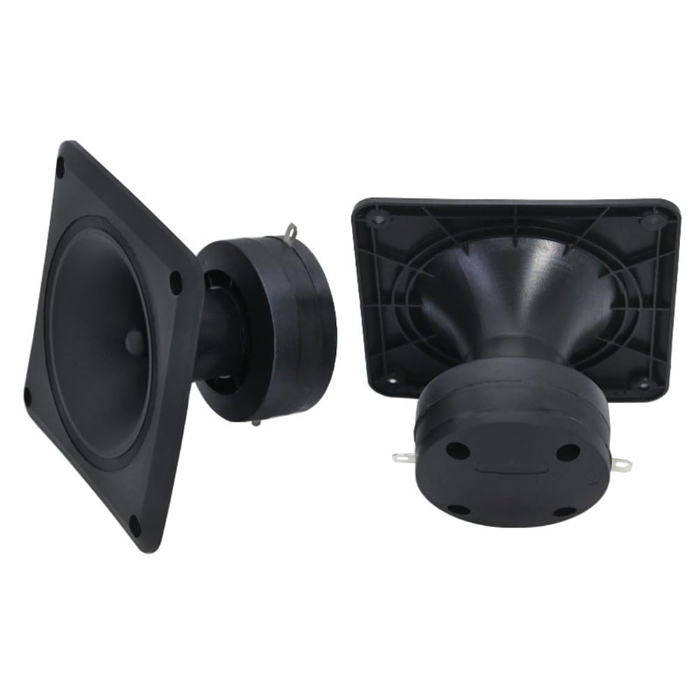 4 Altavoces de Escenario de 4 Pulgadas y 110 X 110 mm con Bocina Cuadrada, de Cerámica Piezoeléctrica, de Alta Potencia, 2,2 K-27 KHz.