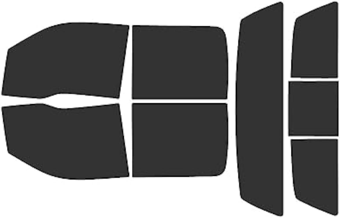 Rvinyl Window Tint Kit Compatible with Ford F-150 2009-2014 4 Door - Black 20% - Single Ply No Bubble Film - Do it Yourself Vehicle Complete Precut Kit