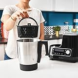 Moulinex HF4568 Click Chef Küchenmaschine mit Kochfunktion (1400 Watt, 12 Geschwindigkeitsstufen, Gesamtvolumen: 3,6 Liter, 28 Funktionen, inkl. Zubehör und Rezeptheft) Schwarz - 7