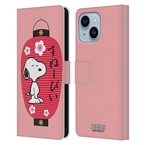 Housse portefeuille iPhone 14 Plus anti-choc avec rangement Snoopy