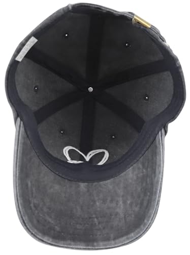 Image of Dog Paw Print with Love Heart Hat for Women Men, Funny Adjustable Cotton Embroidered Dog Lovers Gifts Baseball Cap