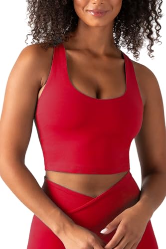 Image of YITTY Active Sports Bra Tank, Tank Top for Women with Built-in Bra, Racerback, Removable Cups, Low-Impact Yoga and Gym