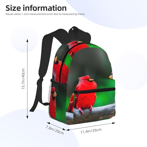 Mochila ligera cómoda de pájaros unisex resistente al agua 4