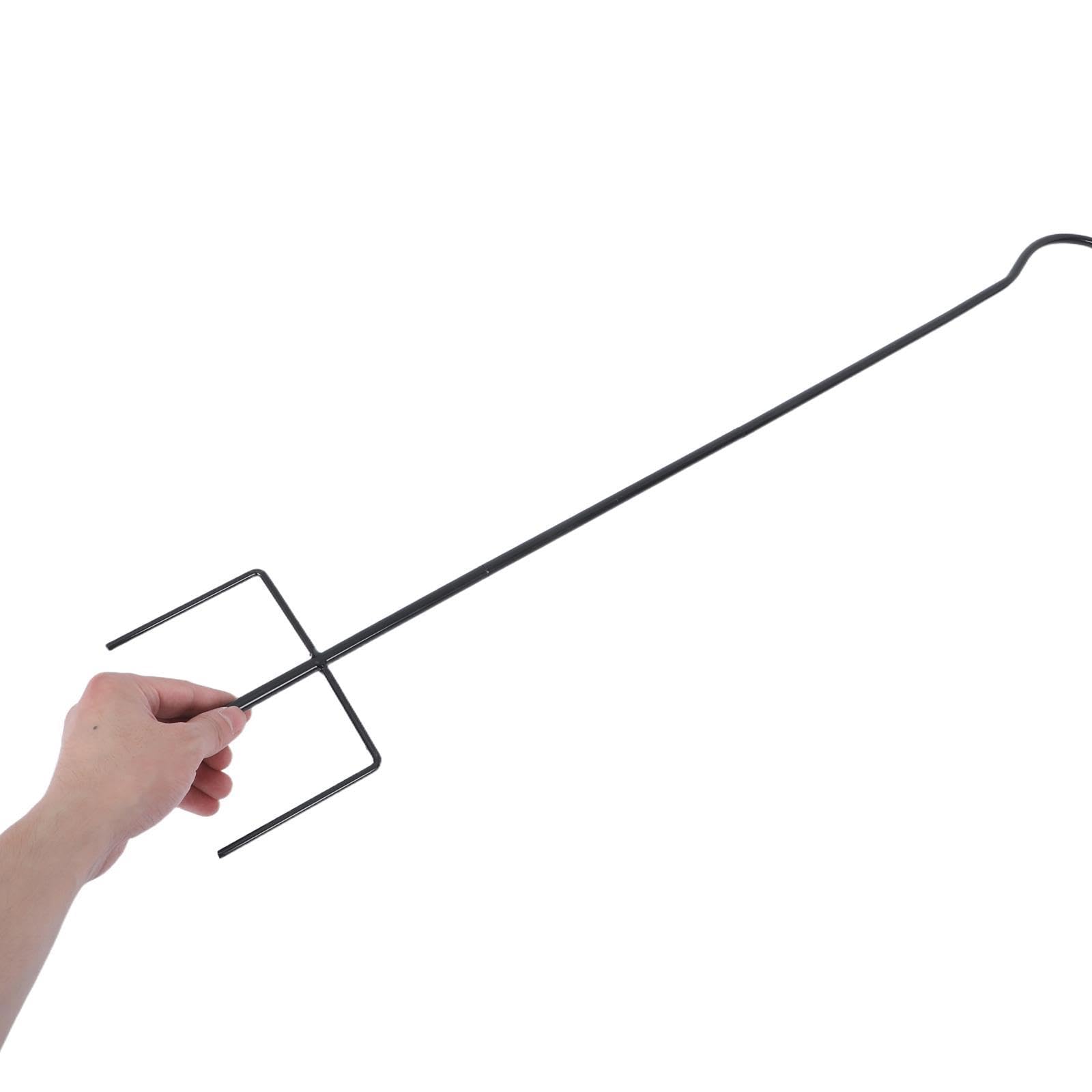 ifundom 4 Pièces Crochet Extérieur en Fer Noir Base à 3 Griffes, Installation Facile Suspendre Polyvalente pour Lampes Solaires et Mangeoires Jardin ou Événements