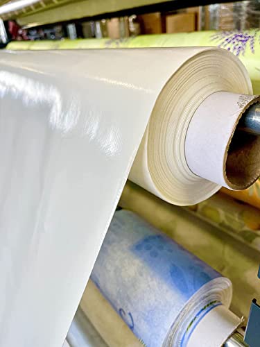 KGS Toile cirée Blanche - Au mètre - 140x240cm