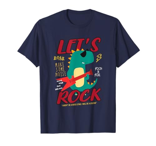 Dinosaur Lets Rock Camiseta