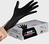 Tattoo Gizmo Guantes desechables de nitrilo de vinilo no estéril - 100 piezas de caja