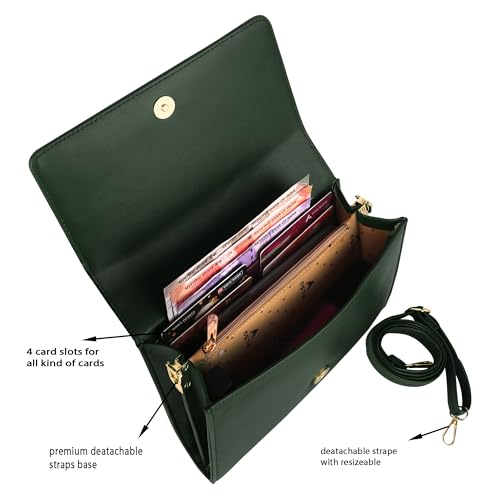 Image of ALSU Women's trendy Sling Bag | handbag | purse | crossbody bag| deattachable straps | adjustable straps |card slots side bag| phone pocket