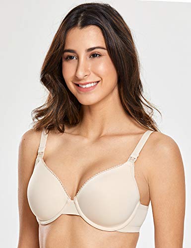 Image of Gratlin Women's Underwire Nursing Bras Support Full Coverage Lightly Padded Maternity Bra for Breastfeeding
