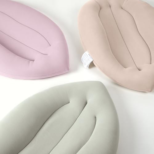Image of Baby Lounger for Newborn: Skin-Friendly & Breathable | for 0-12 Months Infant Tummy Time Playtime & Diaper Changes - Portable & Lightweight Cushion for New Parents (Pink)
