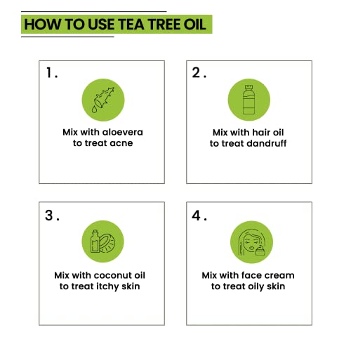 Rey Naturals Tea Tree Oil | Tea Tree Essential Oil for Hair, Skin and Face Care - 100% Pure Tea Tree Oil for Dandruff, Acne, Aromatherapy, Stress,... - Image 5