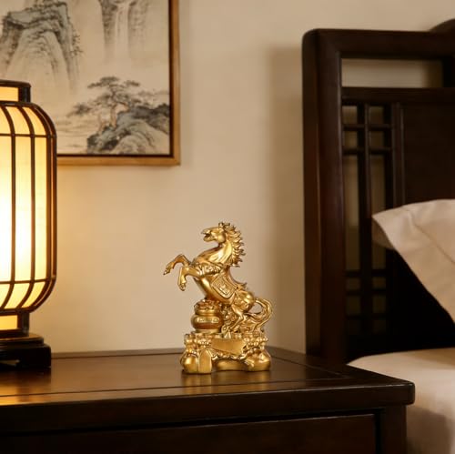 Estatua Feng Shui de Caballo de Resina para Decoración miniatura 3