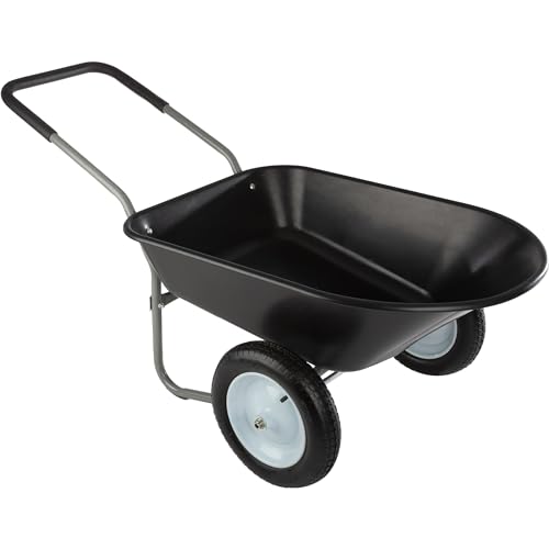Pure Garden 2-Wheel Wheelbarrow