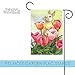 Toland Home Garden 112468 Bunny Tulip Easter Flag 12x18 Inch Double Sided Easter Garden Flag for Outdoor House Flag Yard Decoration