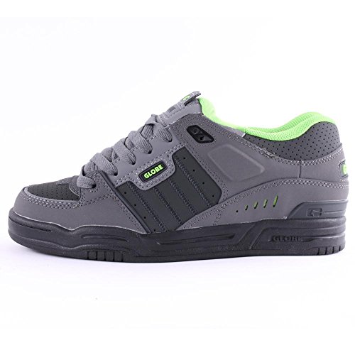 Image of Globe Men's Skateboarding Shoes, Grey Charcoal Night Green, 46