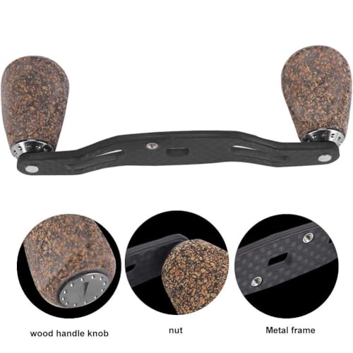 KooingTech Fishing Reel Handle, Fishing Reel Replacement Parts, Lightweight Reel Handle Replacement, Fishing Reel Knob for Saltwater Fishing, 3.74 in Fishing Reel Grip Replacement
