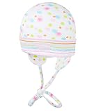 Die herrlich weiche Döll Bindemütze begeistert durch fröhlichen Print. Kleine Klappen wärmen sanft die Ohren, während feine Bändchen für perfekten Sitz und gemütlichen Tragekomfort sorgen. Der beliebte Klassiker ist vielseitig kombinierbar und schützt angenehm vor Wind und Wetter.