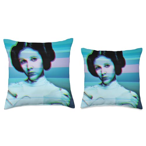 Coussin Star Wars Princess Leia Glitch 40x40 cm multicolore pour décoration de salon - 4