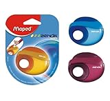 Maped Zenoa 1 Hole Sharpener, Assorted Colors (001400ST)