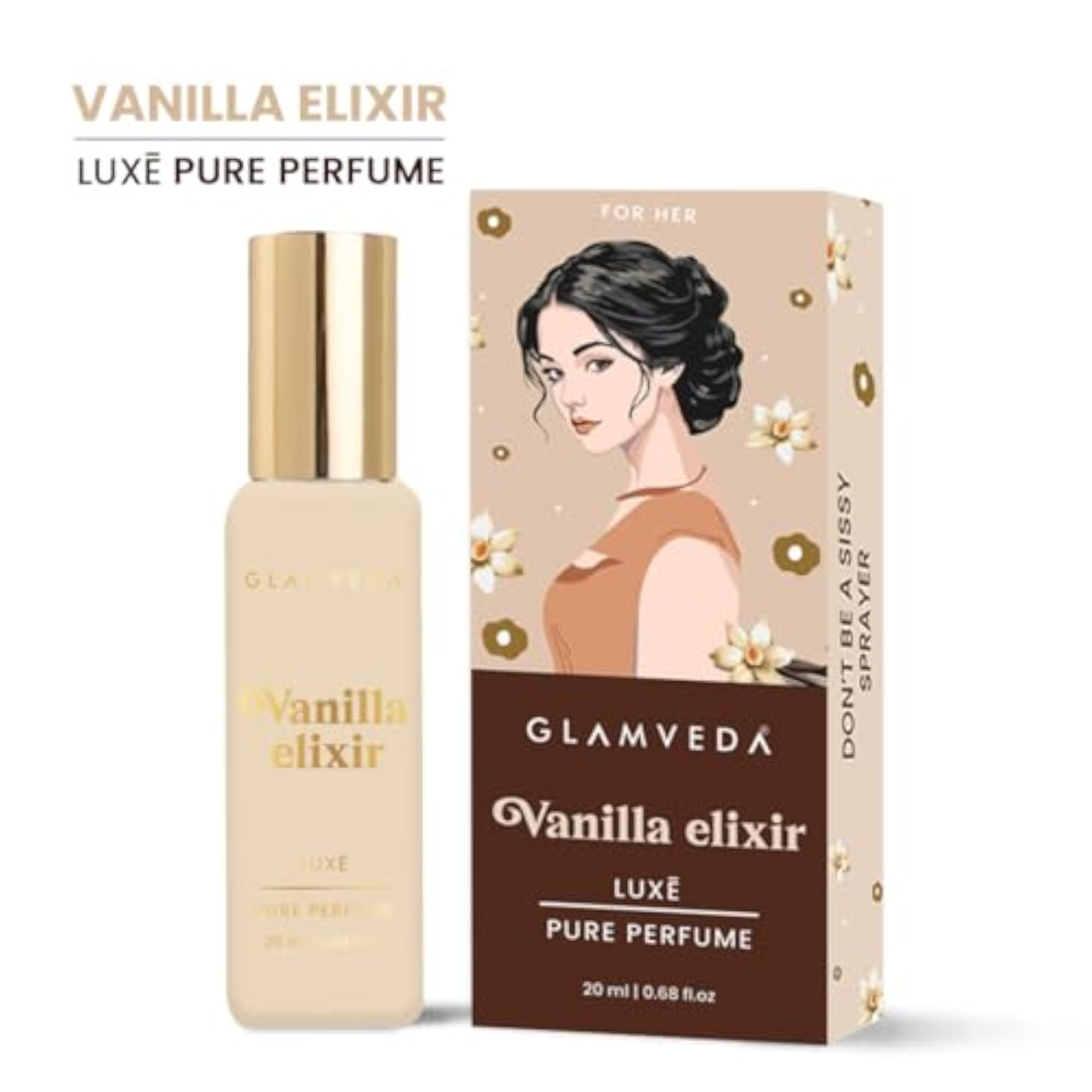 Women's Luxury Vanilla Elixir Pure Perfume, Long-Lasting Fragrance