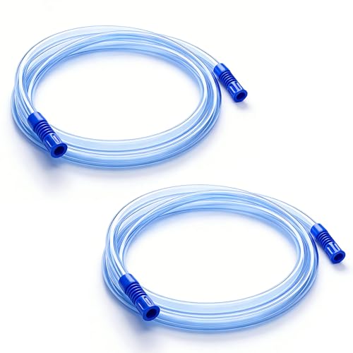 Extended Suction Connection Tube 6.5 Feet Hose Tubing Replacement Flexible & Durable Compatible with 9mm Standard Connector Devices 2 Pcs