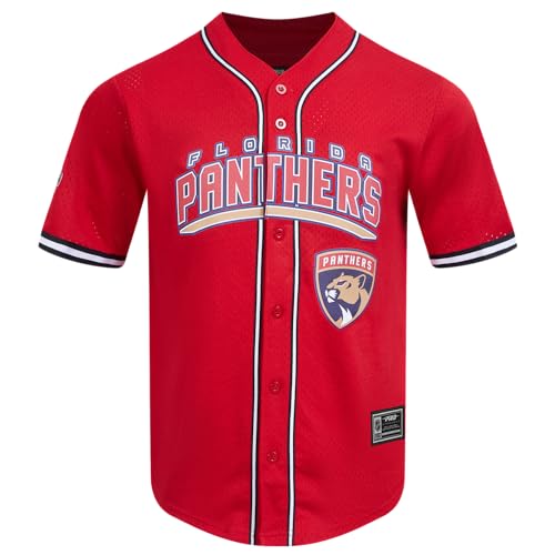 Pro Standard Mens NHL Maillot Bouton Mesh Poly Rouge