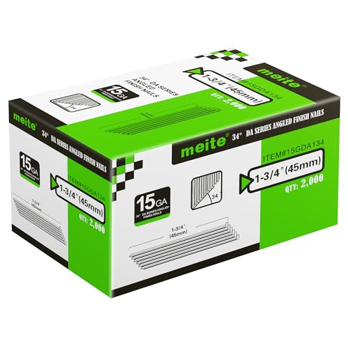 Meite 15 GA finish nails, 1-3/4