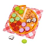 POXZSFX Juego de Comida de Juguete para niños, Juego de rol Realista, Preescolar, Aprendizaje temprano, Pizza para niños. , Pizza , 22.5 x 22.5 cm