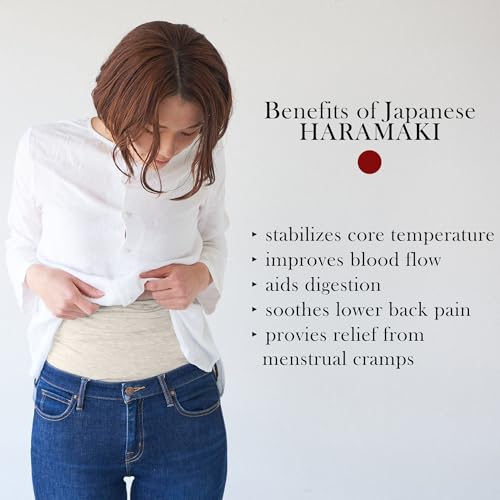 CHARM Stomach Wrap Japanese Haramaki - Mens Belly Warmer Womens Postpartum & Maternity Belt Navy - Thumbnail 2