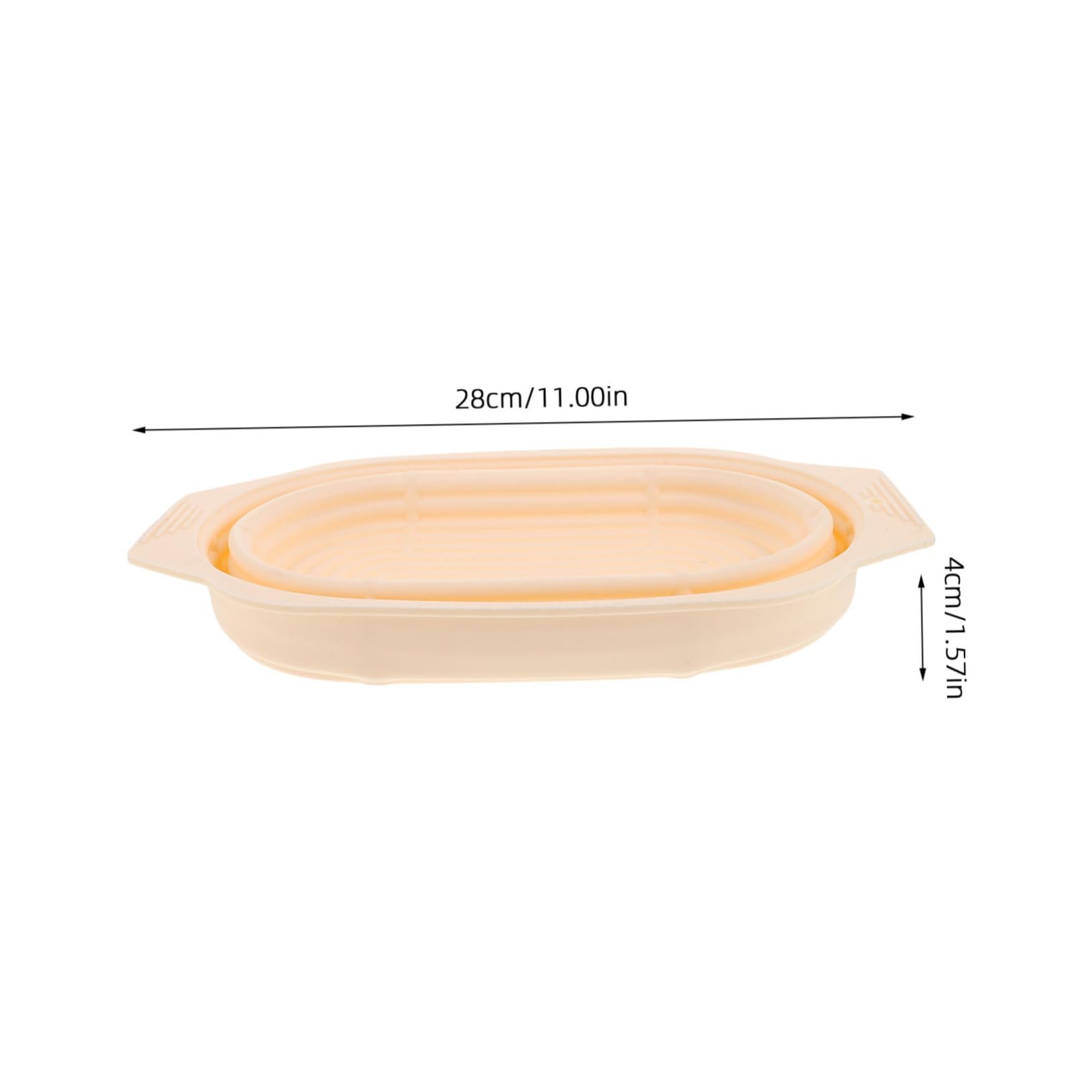 Cesta Banneton Redonda de Silicona para Fermentar Pan, 1 Juego
