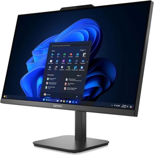 Image of Lenovo 23.8 inch FHD All-in-One Desktop Computer for Home & Business, Intel N100 (up to 3.4 GHz), 8GB RAM, 512GB SSD, Intel UHD Graphics, RJ45, Bluetooth, HDMI, Wi-Fi, Keyboard & Mouse, Windows 11 Pro