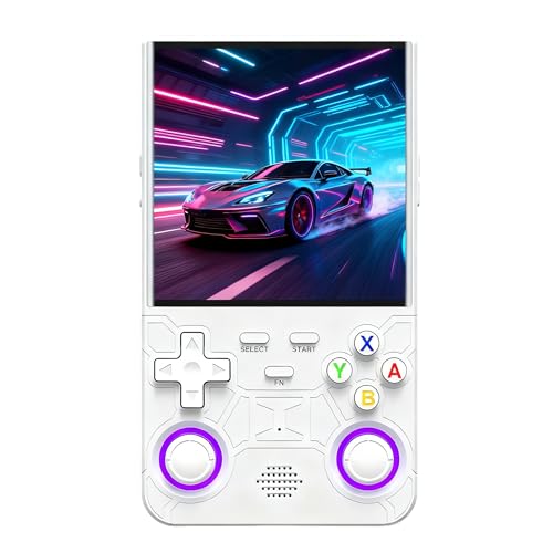 Image of R36 Ultra Retro Handheld Game Console-2025 Model with 128GB, 4-Inch IPS Screen, Over 30K Games Mini Video Games Console, Supports 23 Emulators, Linux-Based Retro Gaming Console (White)