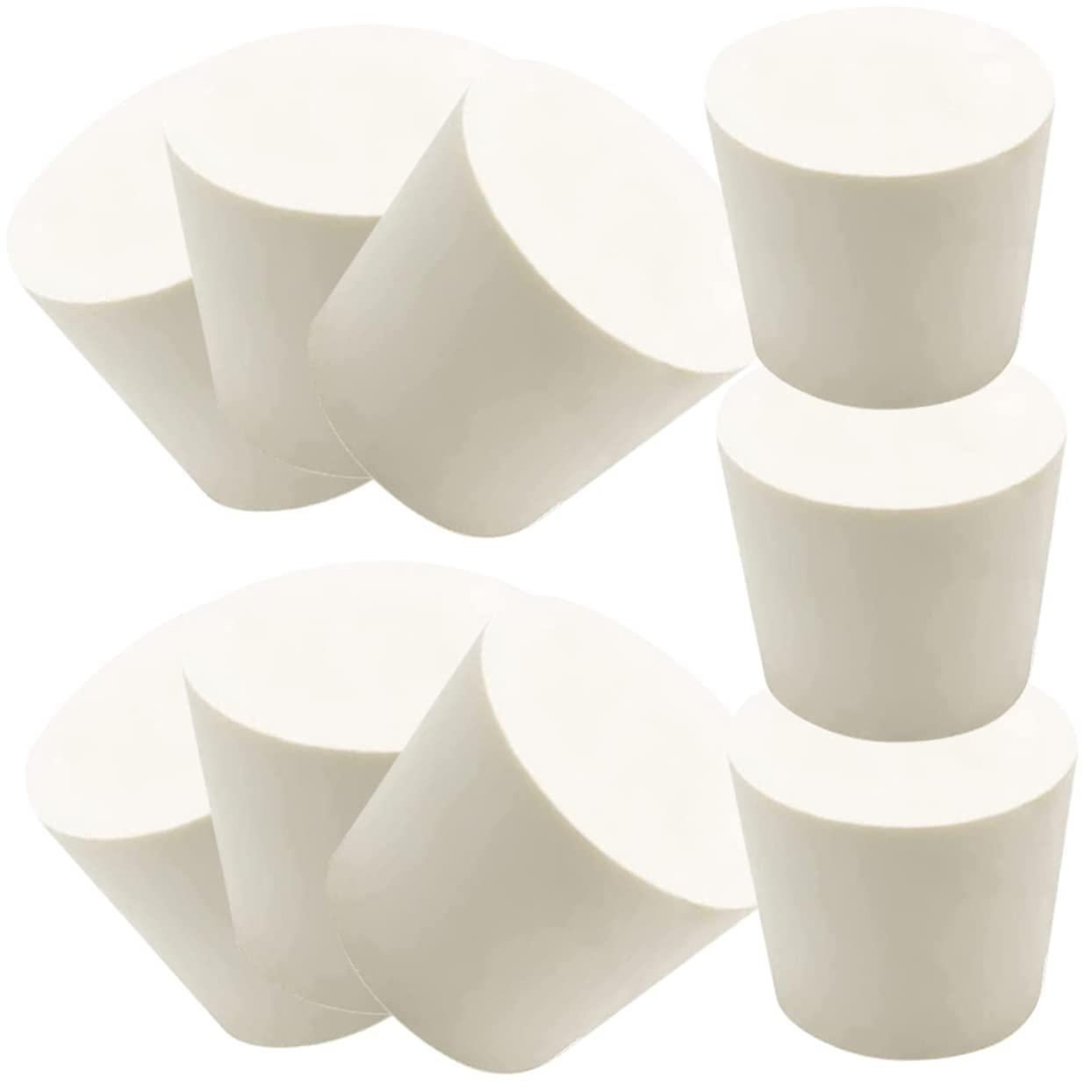 SOLUSTRE 9pcs Fermented Rubber Plugs Heat Shrink Wine Bottle Seals for Jars Jugs Flasks Home Lab Use Wear-resistant Easy to Use