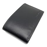 C CASANOVA Mini Cartera Hombre Americana SIN Monedero | Tarjetero Pequeño Hombre | Apertura para Billetes | Billetera sin Monedero | Piel Ubrique | Protección RFID | Hecho a Mano | 10076 Negro