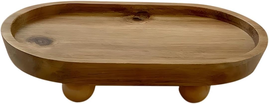 Jewelry Decorative Tray, Wooden Sundries Organizing Tray and Perfume Holder, Decorative Jewelry Dish