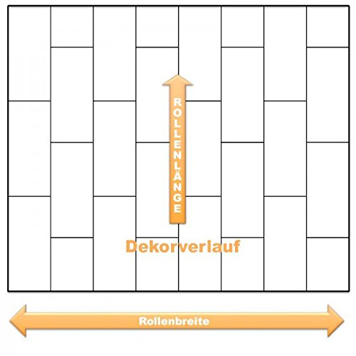 livingfloor® PVC Bodenbelag Fliese Anthrazit 2m Breite, Länge variabel Meterware, Größe:3.00x2.00 m