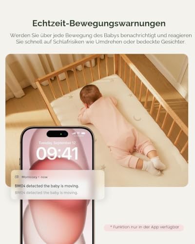 Momcozy BM04 babyphone mit 2 Kamera, 5 Zoll Smart WLAN Baby Monitor – Ansicht 4