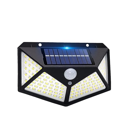 Image of Outdoor Solar Lights with 3 Modes & 100 LEDs Motion-Sensor Security Lights with 270 Lighting Angle & IP65 Waterproof Wall Lights Bright, Backyard Garden Fence Patio Front Door 1-Piece Set of