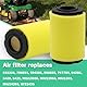 ZAMDOE 796031 Luftfilter-Vorreiniger für Briggs & Stratton 591334 594201 590825 797704 für Husq YTH22V46 YTA24V48 für John De-ere MIU14395 MIU13038 LA135 D110 Rasenmäher Rasentraktor (2 Stück)