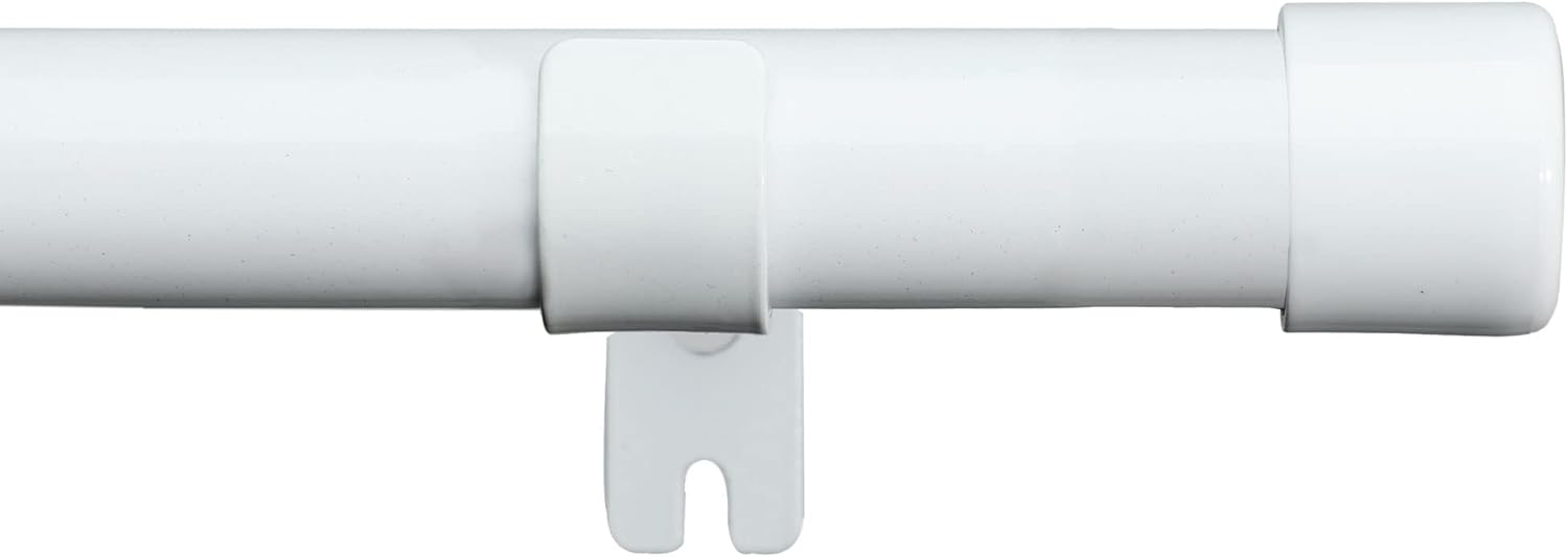 Curtain Rods for Windows 30 to 62 Inch, 1 Inch Black Curtain Rod Set, Stainless Steel Heavy Duty Drapery Rods with Adjustable Brackets for Room Divider, Bedroom, Living room, Kitchen, Bathroom, Black : Home & Kitchen