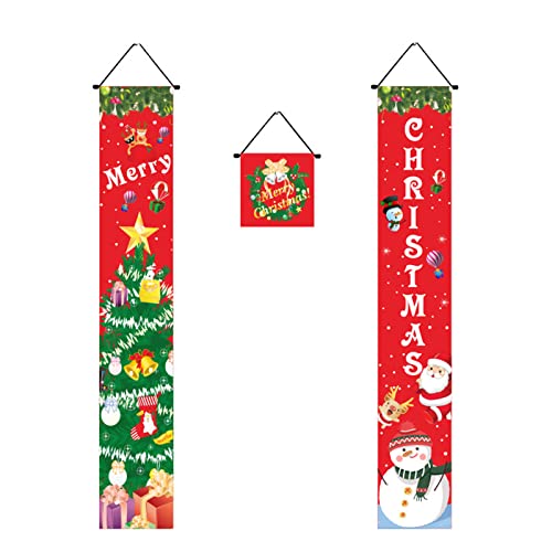 Decorazioni per albero di Natale in vendita Buon Natale, striscioni per porte, cartelli per portico, striscioni da appendere, bandiere di Natale, pareti di casa, interni, esterni, decorazioni per
