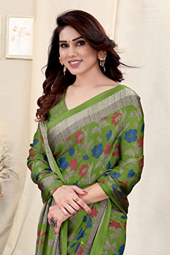 Image of MIRCHI FASHION Saree for Woman Chiffon Floral Printed | Lightweight Daily Wear Women's Sari with Unstitched Blouse Piece (Available in 20 Colors)
