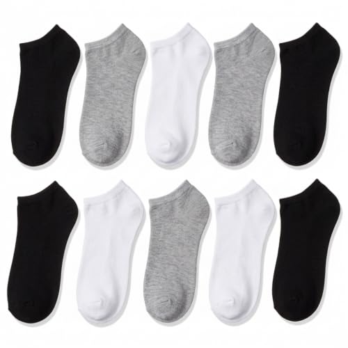 Image of Tipi Toe Women's 10 Pairs Lightweight Colorful Socks - Fun Low Cut Patterns for All-Day Comfort and Easy Everyday Style