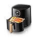 HUIQC Frytkownica powietrza, 4. 5qt. Cyfrowy ekran dotykowy Oilless Hot Piekarnik z regulacją temperatury, Auto Wyłączenie, 7 Presets Szybki Smażenie