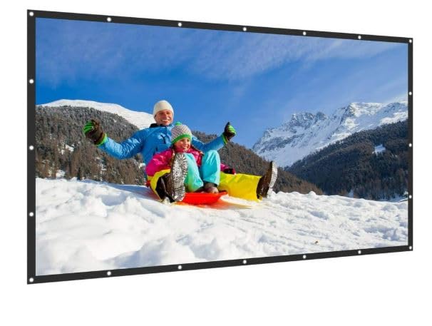 Image of Spline 82 inch, Matte White Screen, 16:9, Foldable, Anti-Crease, Projector Screen for Home Theater /Outdoor Indoor Projection Support (Sale Price is Live & This Price is Live only for Limited time)