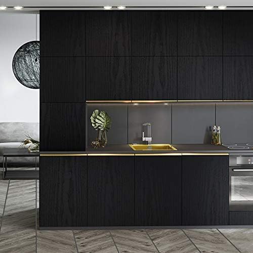 Image of SUNBIRD Matte Marble Wall Paper Granite White /Grey Kitchen Countertop Cabinet Furniture Refurbishment Thick Removable Wallpaper Peel and Stick Vinyl Roll (1 Feet x 10 Feet, Grey Wood)
