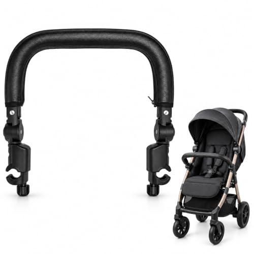 Alipis Universale Passeggino Paraurti Bar Corrimano Passeggino Maniglia Estensore Cuoio e Tubo di Ferro Baby Buggy Accessorio Adatto Oltre 98 Passeggini 15.4X13.6X2 Pollici