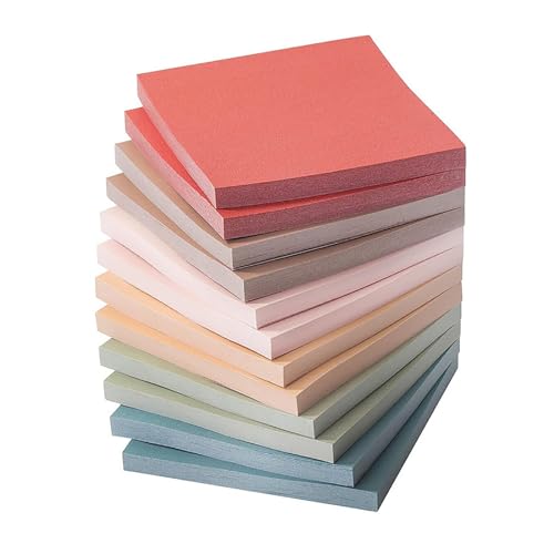 taimopets 720 Pcs Sticky Notes Vintage Colors Self-Stick Note Pads Perfect for Office School Home Desk Accessories - Vintage Colors